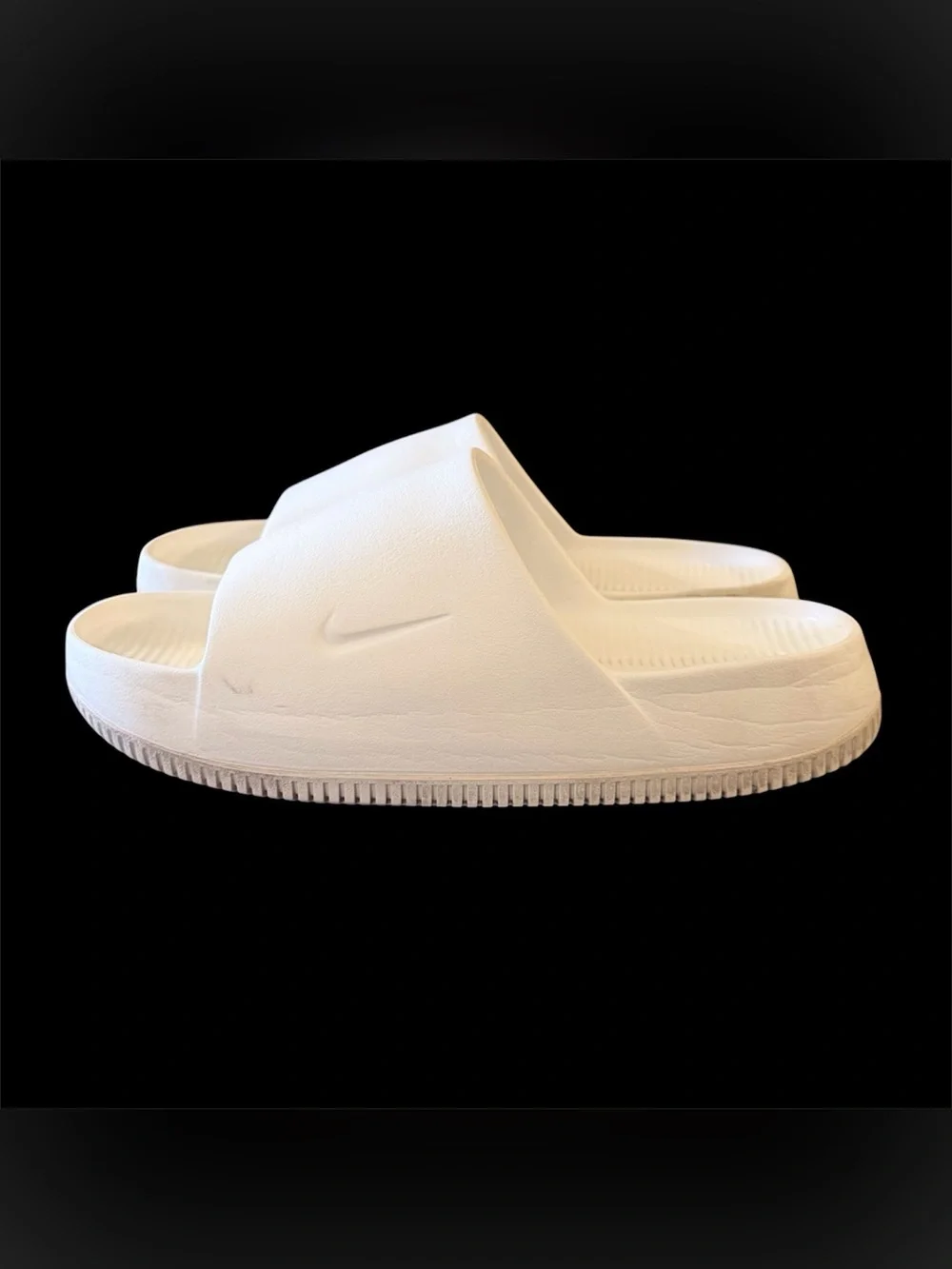 Nike Calm Slides Sail White Women’s Size 7 Comfort Slip On Sandals Casual Mens 6
